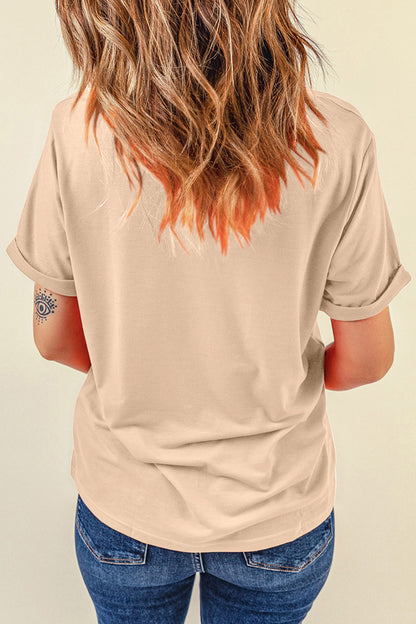 DARLIN Camo Letter Print Tee