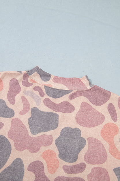 Camo Print Howdy Pullover