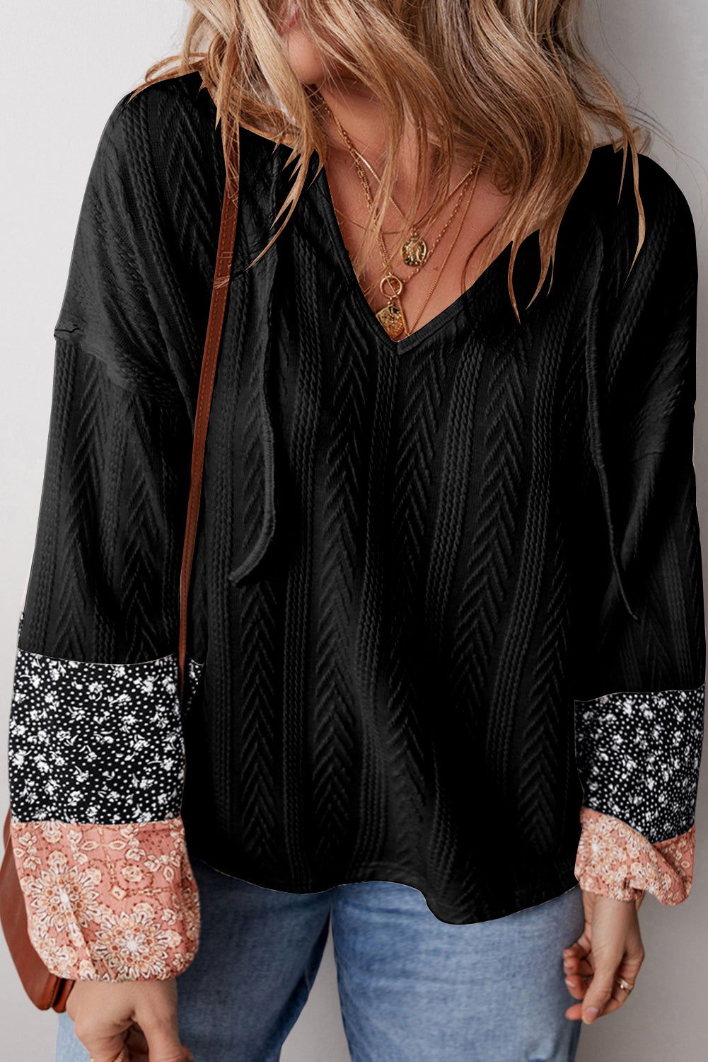 Floral Patchwork Blouse — More Colors