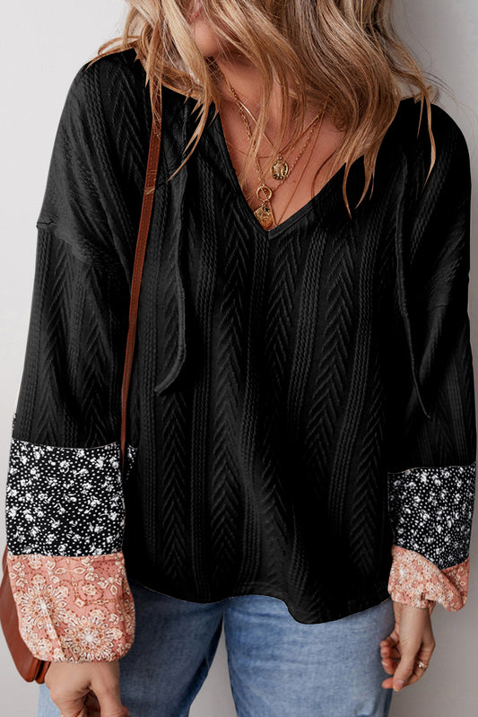 Floral Patchwork Blouse — More Colors