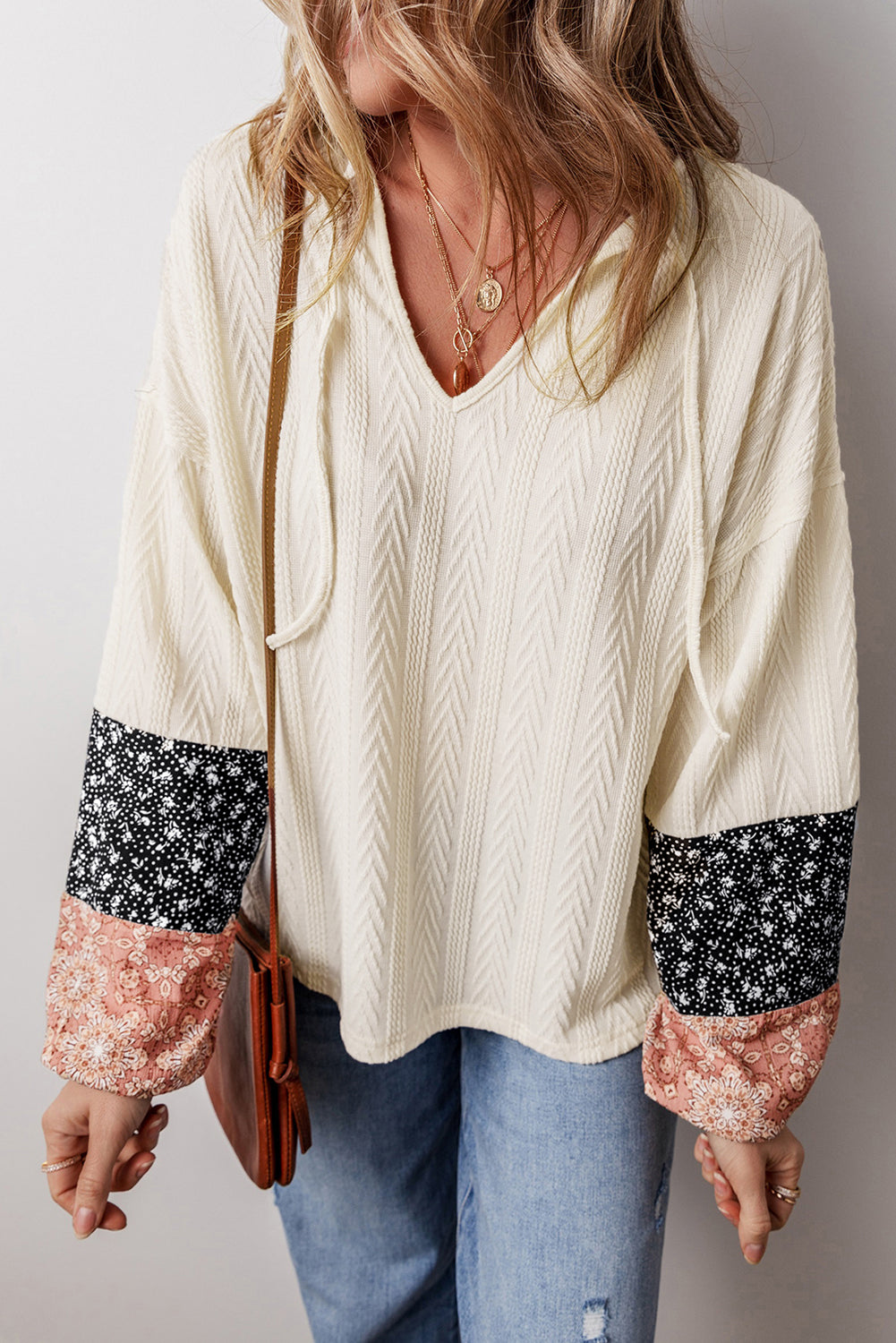 Floral Patchwork Blouse — More Colors