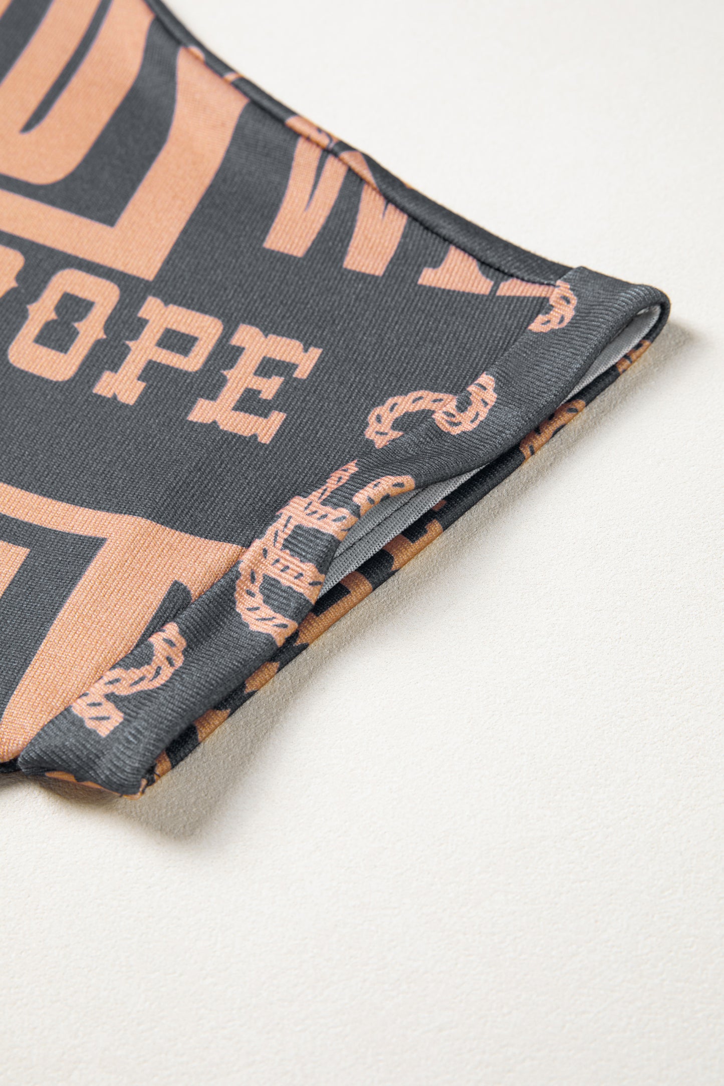 Dark Grey Western Letter Tee