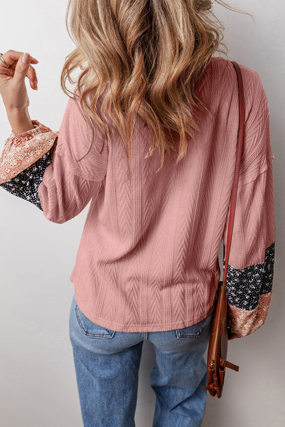 Floral Patchwork Blouse — More Colors
